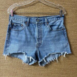 Levi's 501 Jean Shorts Womens 29 Blue